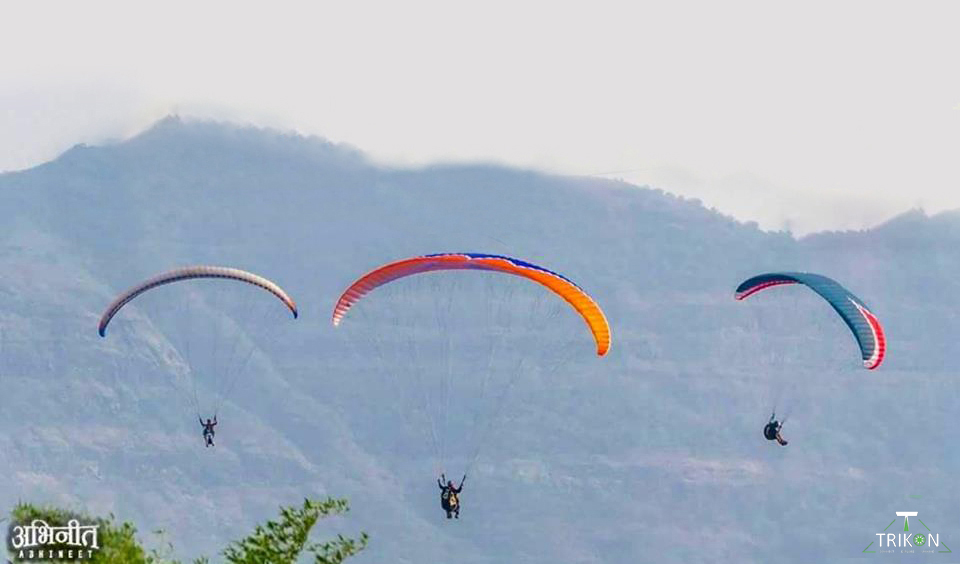 Paragliding in Kamshet, Maharashtra
