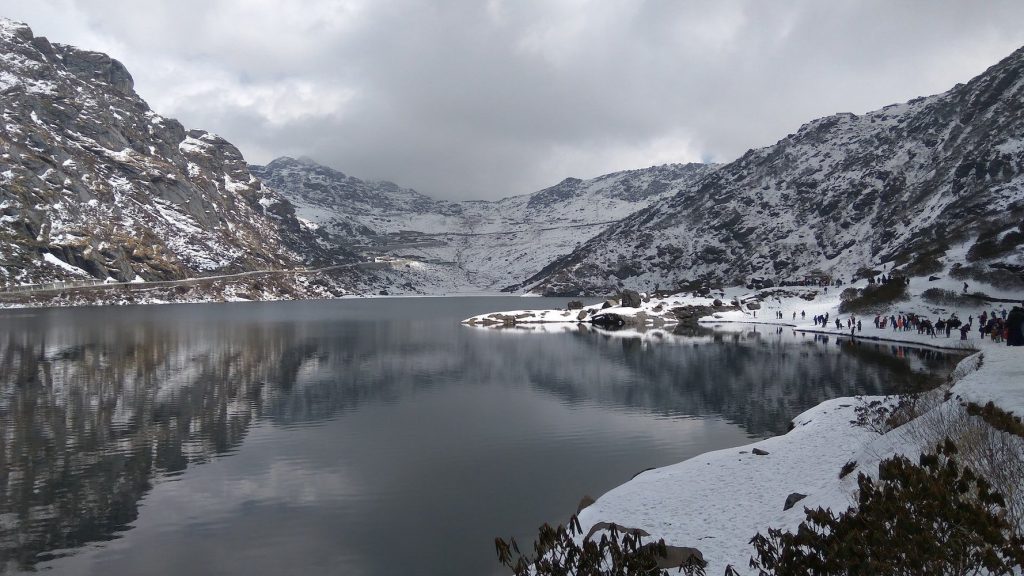 Stunning view of the Himalayas in Sikkim with snow-capped peaks